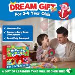 Doctor Jupiter My First Box of Games for Ages 2-4 | Set of Monster Munch, Scavenger Hunt Sight Word Board Games | Montessori Educational Toys, Learning Activites