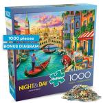 Buffalo Games - Sights of Venice - Image World - 1000 Piece Jigsaw Puzzle for Adults, Scenic Cityscape Puzzle, Challenging and Relaxing Puzzle Adventure, Finished Size 26.75 x 19.75, Made in The USA