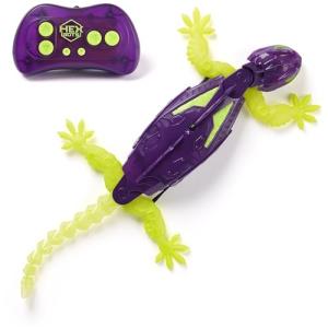 HEX Bots Glow-in-The-Dark Gecko with Official Wall Climber Technology, Rechargeable Remote Control Robot Kids Toys, Prank Toys for Boys & Girls Ages 4 & Up