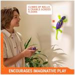 HEX Bots Glow-in-The-Dark Gecko with Official Wall Climber Technology, Rechargeable Remote Control Robot Kids Toys, Prank Toys for Boys & Girls Ages 4 & Up