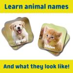 Chuckle & Roar - Matching Game Baby Animals - Board Game for Kids 3 and up - Concentration Skill Development for Toddlers - Ages 3 and Up