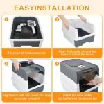 Large Enclosed Cat Litter Box with Scoop