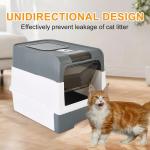 Large Enclosed Cat Litter Box with Scoop