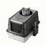 Large Flip-Top Stainless Steel Cat Litter Box