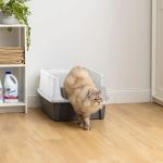 Large Open-Top Cat Litter Box for Big Cats