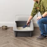 Large Open-Top Cat Litter Box for Big Cats