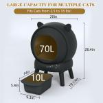 Automatic Self-Cleaning Cat Litter Box for Multiple Cats