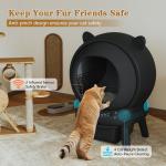 Automatic Self-Cleaning Cat Litter Box for Multiple Cats