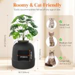 Lifewit Hidden Litter Box with Faux Plant