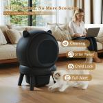 Automatic Self-Cleaning Cat Litter Box for Multiple Cats
