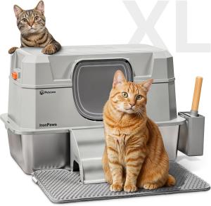 Petcove XL Stainless Steel Cat Litter Box