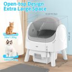 Open-Top Self-Cleaning Cat Litter Box Set