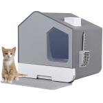 Extra Large Enclosed Cat Litter Box with Scoop