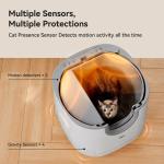 Open-Top Self-Cleaning Cat Litter Box