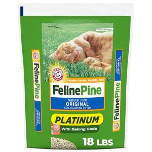 Feline Pine Platinum Non-Clumping Cat Litter 18lb