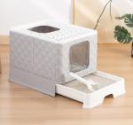 Gagee Large Enclosed Cat Litter Box with Drawer
