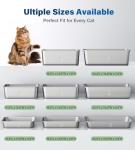 Stainless Steel Cat Litter Box, Easy Clean