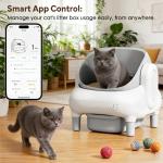 Automatic Self-Cleaning Cat Litter Box with App Control
