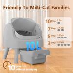 Self-Cleaning Open-Top Cat Litter Box Set