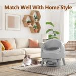 Self-Cleaning Open-Top Cat Litter Box Set