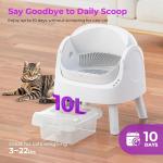 Self-Cleaning Open-Top Cat Litter Box Set