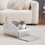 XL Stainless Steel Enclosed Litter Box for Cats