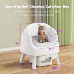 Self-Cleaning Open-Top Cat Litter Box Set