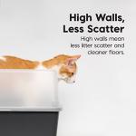 IRIS USA Large Open Top Cat Litter Box Set