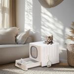 Large Enclosed Cat Litter Box with Drawer
