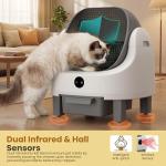 Automatic Self-Cleaning Cat Litter Box with App