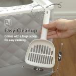 Gray Covered Cat Litter Box with Drawer