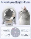 Automatic Self-Cleaning Cat Litter Box with App