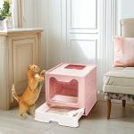 Enclosed Cat Litter Box with Odor Control