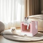 Enclosed Cat Litter Box with Odor Control