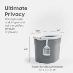 IRIS USA Large Top Entry Cat Litter Box