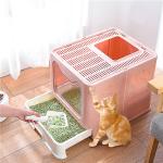 Enclosed Cat Litter Box with Odor Control