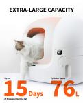 Self-Cleaning Cat Litter Box for Multiple Cats