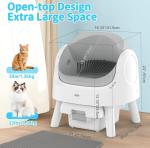 Self-Cleaning Litter Box with Mat and Trash Bag