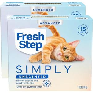 Fresh Step Unscented Multi-Cat Clumping Litter, 37 lbs