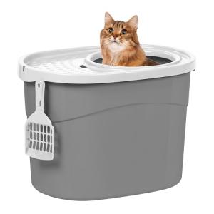 IRIS USA Large Top Entry Cat Litter Box