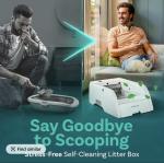 Purrtek Self-Cleaning Cat Litter Box with Sensors