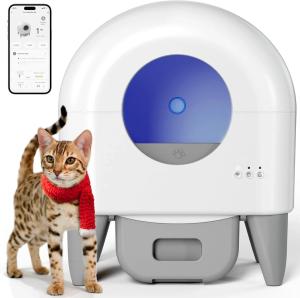 Automatic Self-Cleaning Cat Litter Box with App