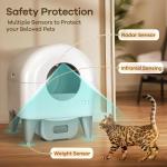 Automatic Self-Cleaning Cat Litter Box with App