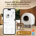 Automatic Self-Cleaning Cat Litter Box with App