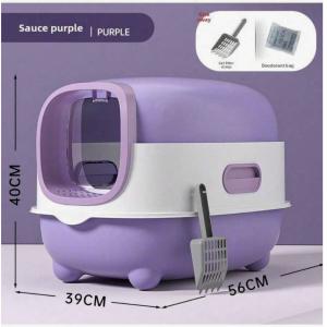 XL Enclosed Cat Litter Box with Scoop