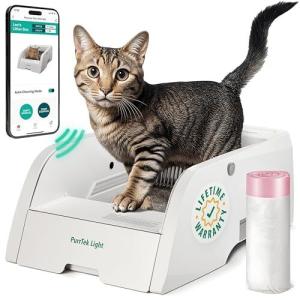 PetCove Self-Cleaning Cat Litter Box Light Model