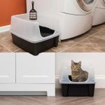 IRIS USA Large Open Top Cat Litter Box Set