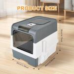 Large Enclosed Cat Litter Box with Scoop