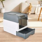 Large Enclosed Cat Litter Box with Scoop