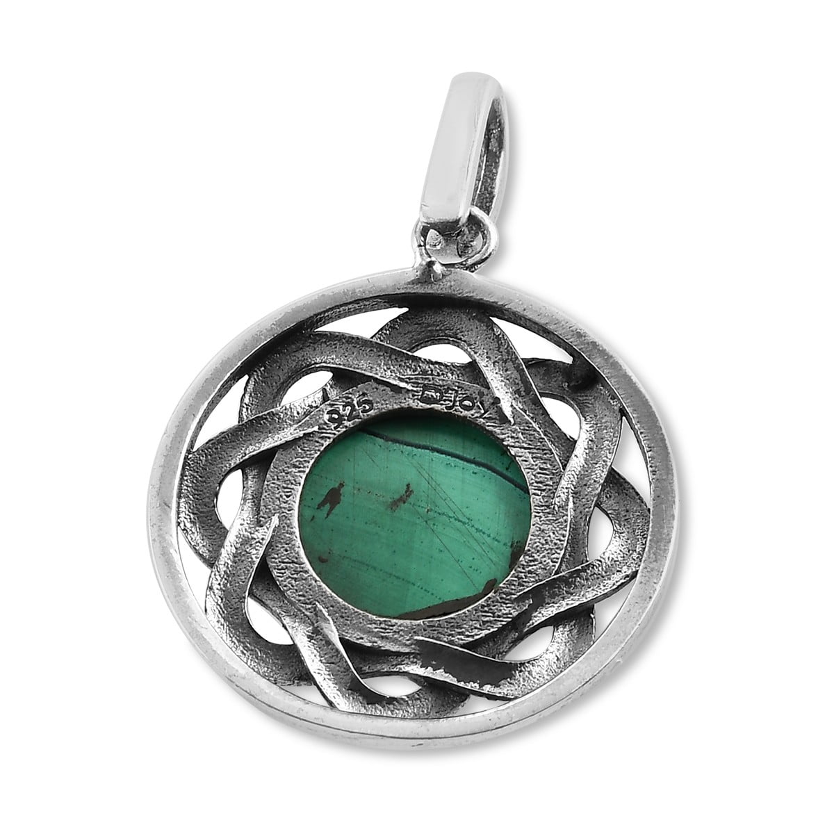 Silver Malachite Pendant Necklace for Women's Birthday Gift